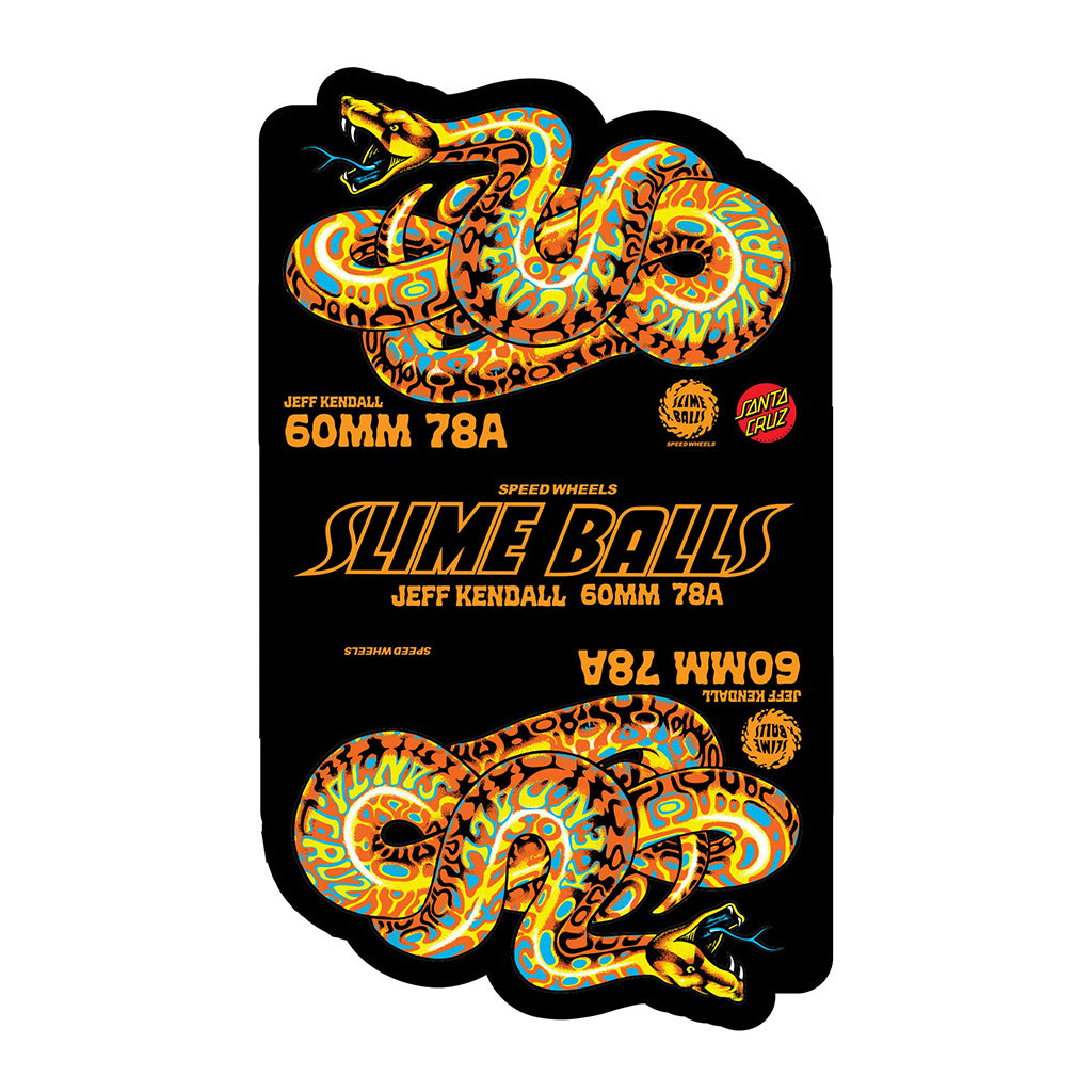 Speed Wheels Slimeballs Jeff Kendall Snake OG 60mm/78a - Yelllow