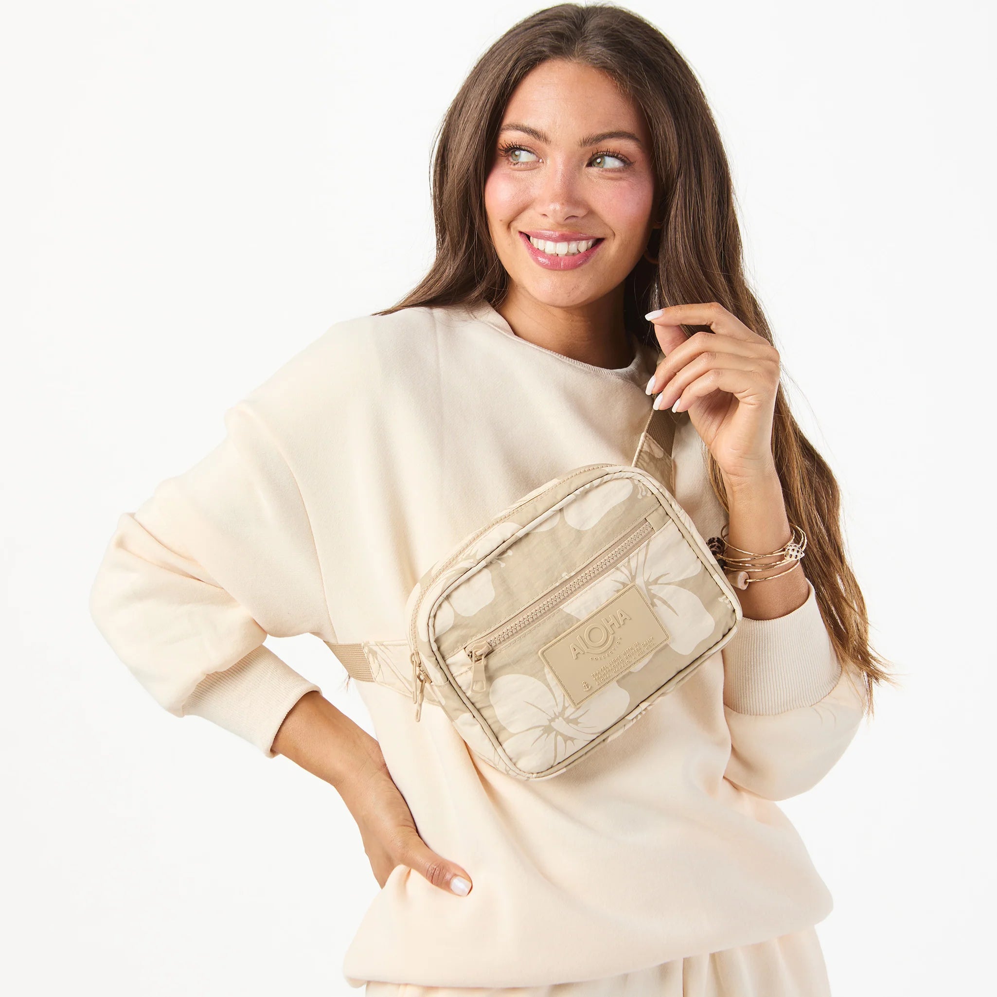 Aloha Collection Hana Hou Hip Pack - Cream/Dune