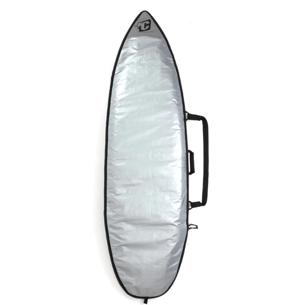 Creatures of Leisure Icon Lite Shortboard Surfboard Bag - Silver/Black