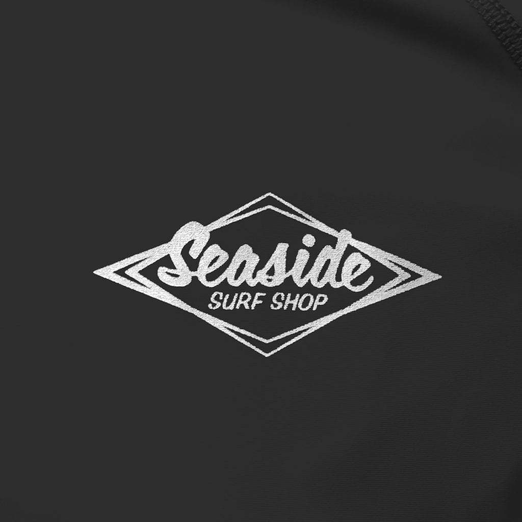 Seaside Surf Premium Stretch S/S UV Rashguard - Black