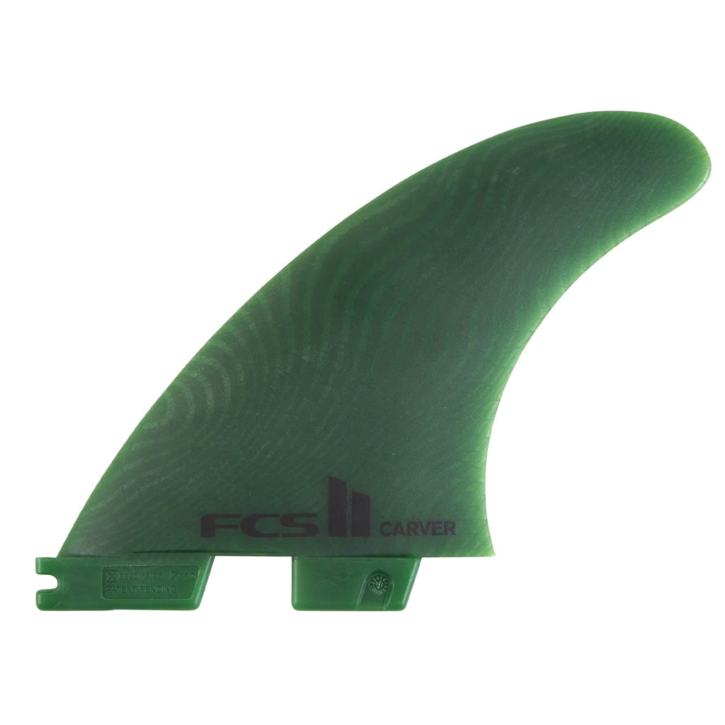 FCS II Carver Large Neo Glass Thruster Fin Set - Sage