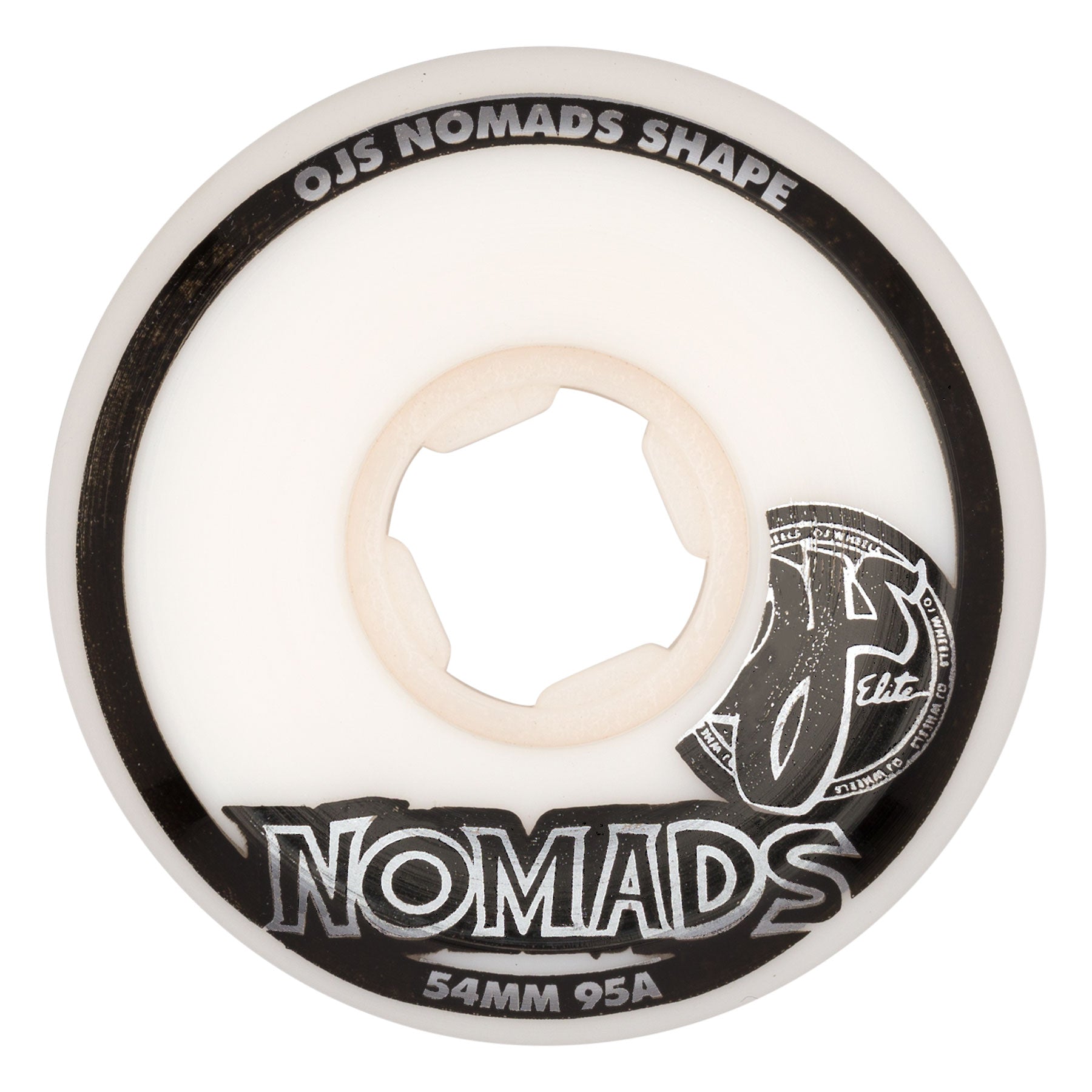 OJ 54mm Elite White Nomads 95a Wheels