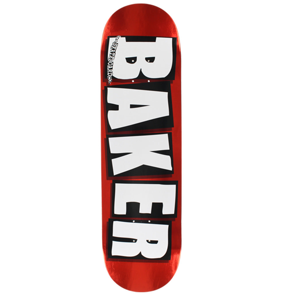 Baker Skateboards Brand Logo 8.3875" Deck - Red/White