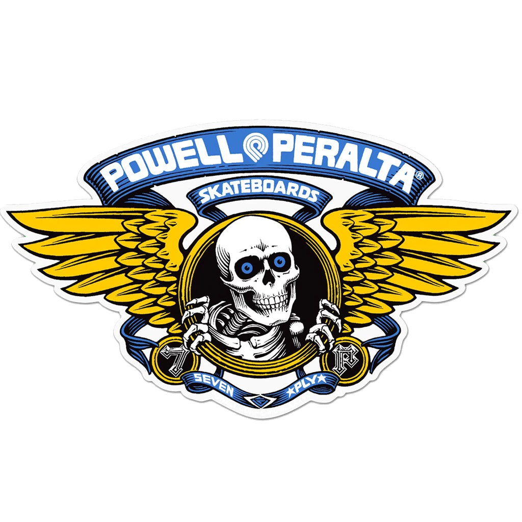 Powell Peralta Winged Ripper 5" Sticker - Blue