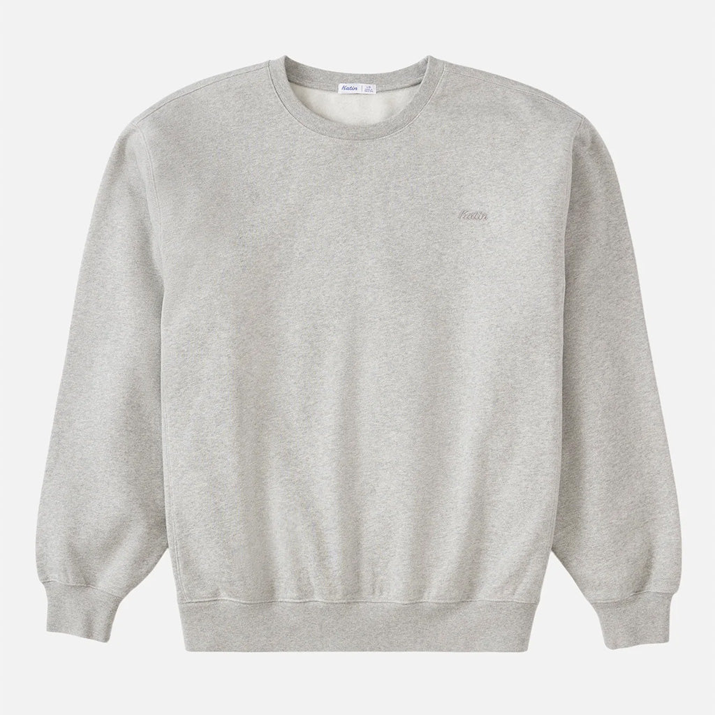 Katin Embroidered Crew  Fleece - Heather Gray