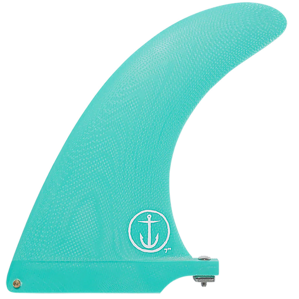 Captain Fin  -  Slasher 8.0&quot; Single Fin or 2+1 Longboard Fin - Teal