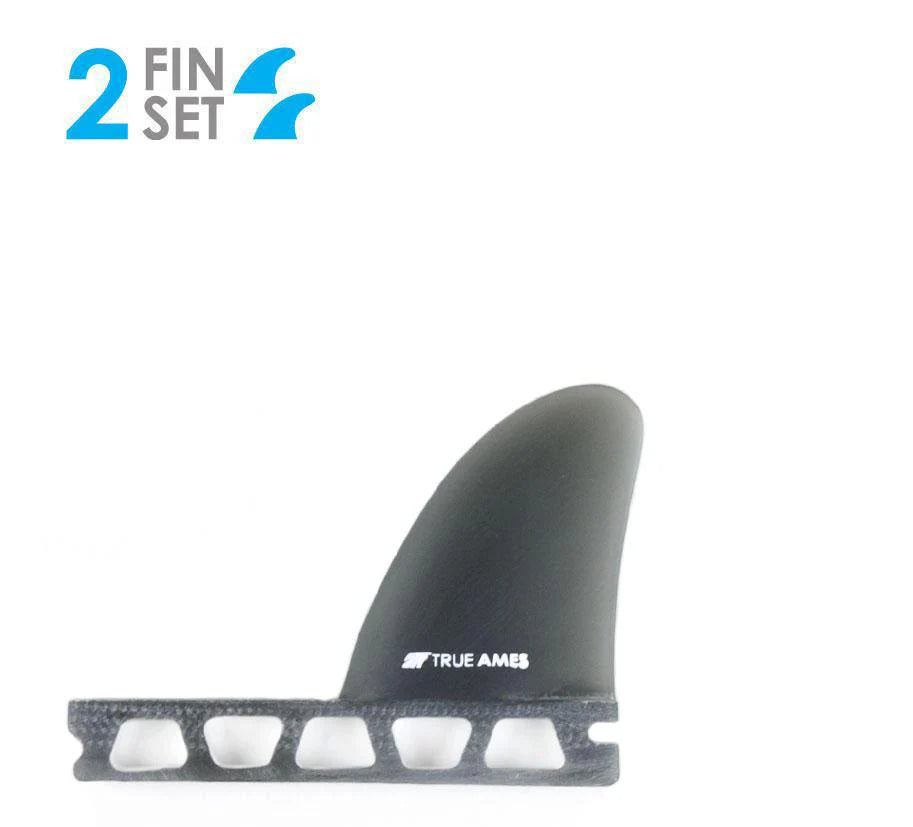 True Ames 2.6&quot; Side Bites - Futures Compatible (Solid Fiberglass) - Smoke