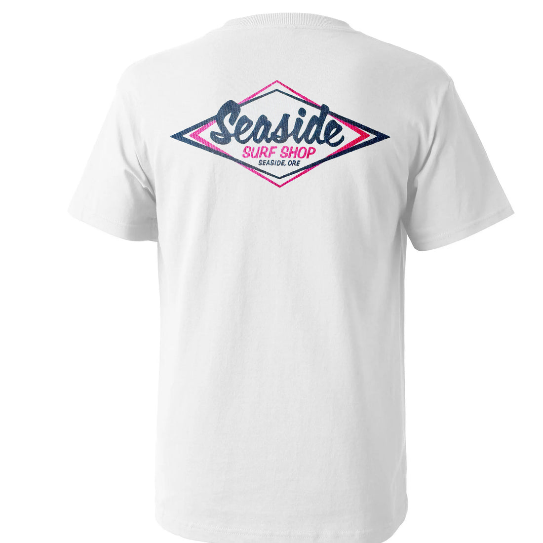 Seaside Surf  Garment Dyed Vintage Logo S/S Tee - White