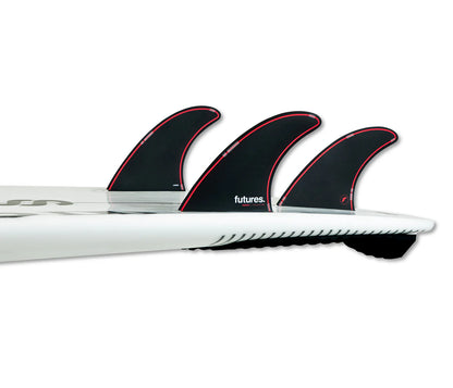 Futures Fins - Jordy Smith Signature (L) Honeycomb Tri-Fin Set Black/Red