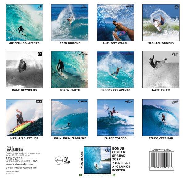 Pro Surf  2026_Calendar Back Page