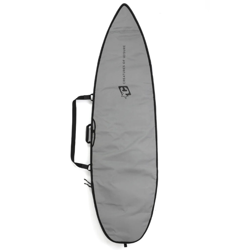 Creatures of Leisure Icon Lite Shortboard Surfboard Bag - Silver/Black