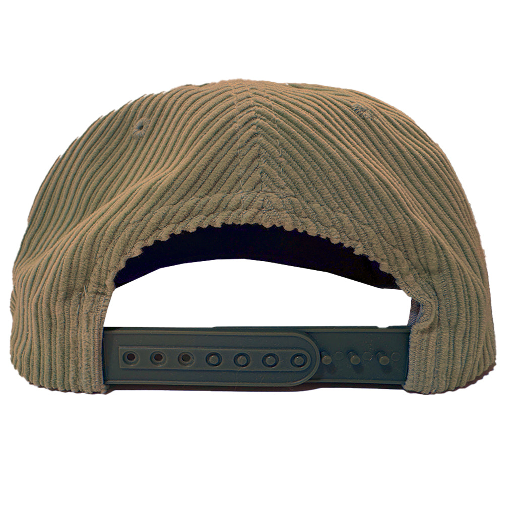 Seaside Surf Shop Dawn Patrol Wide Cord Hat - Crocodile/Red