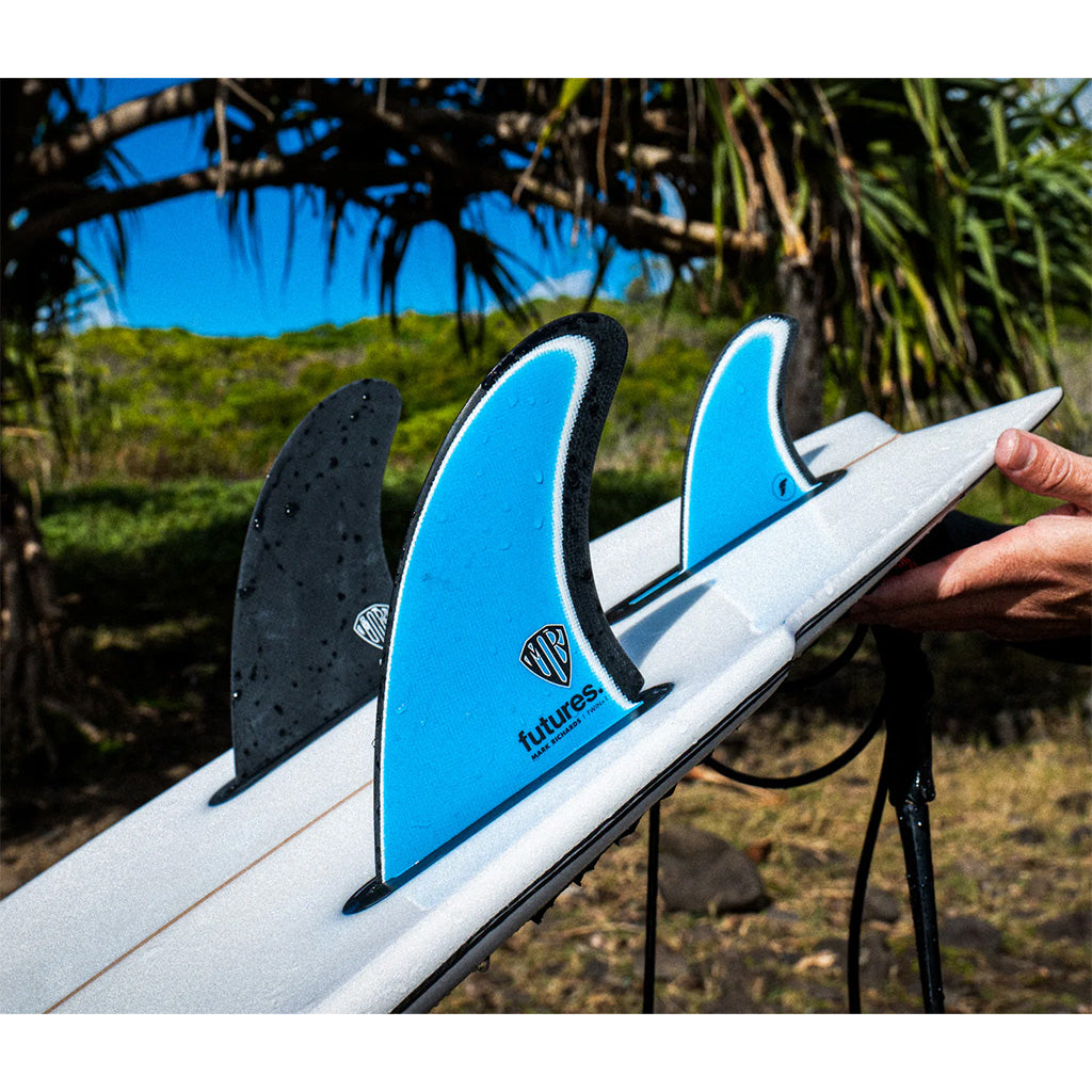 Futures Fins Mark Richards Twin + 1 - Blue/White/Black