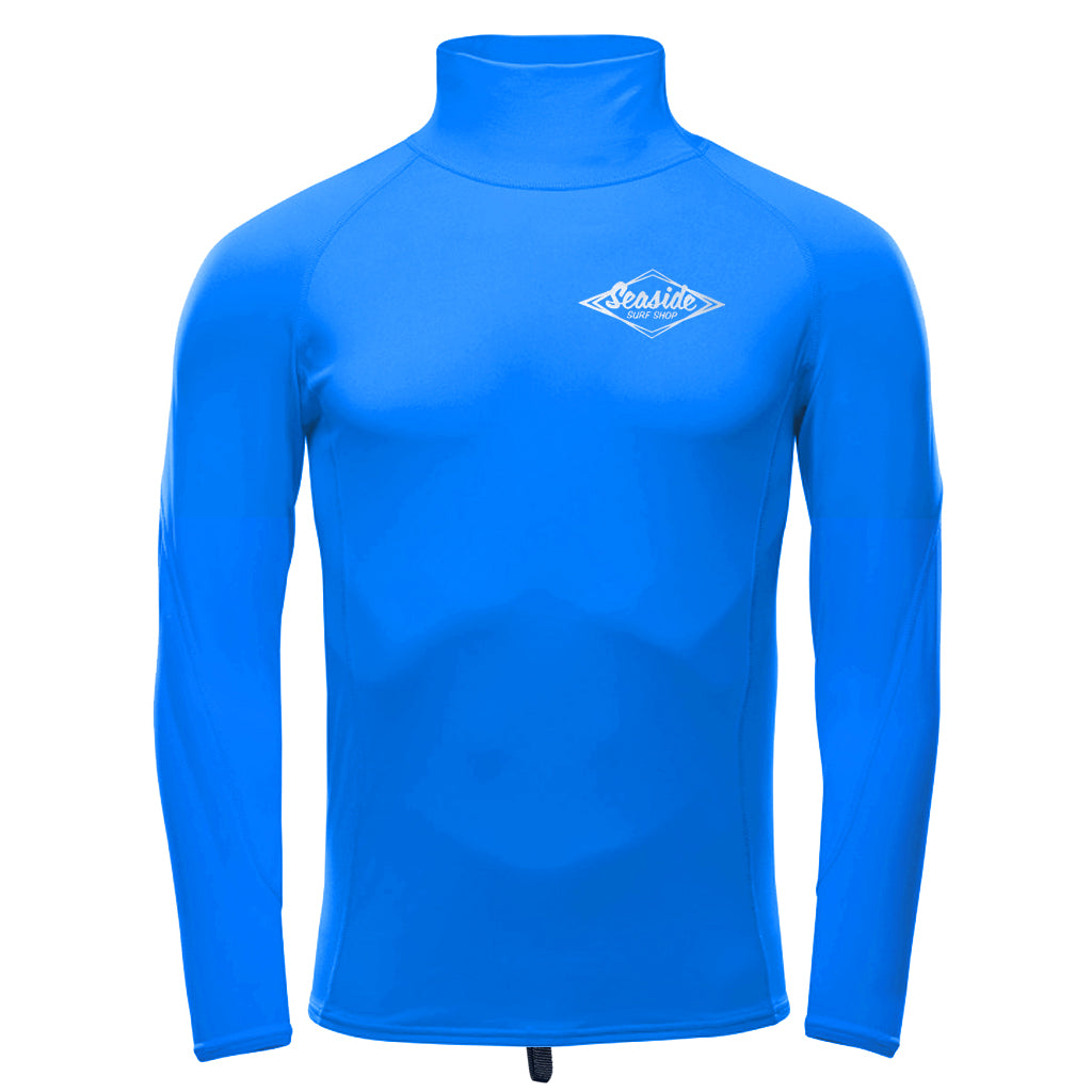 Seaside Surf Premium Stretch L/S UV Rashguard - Royal Blue