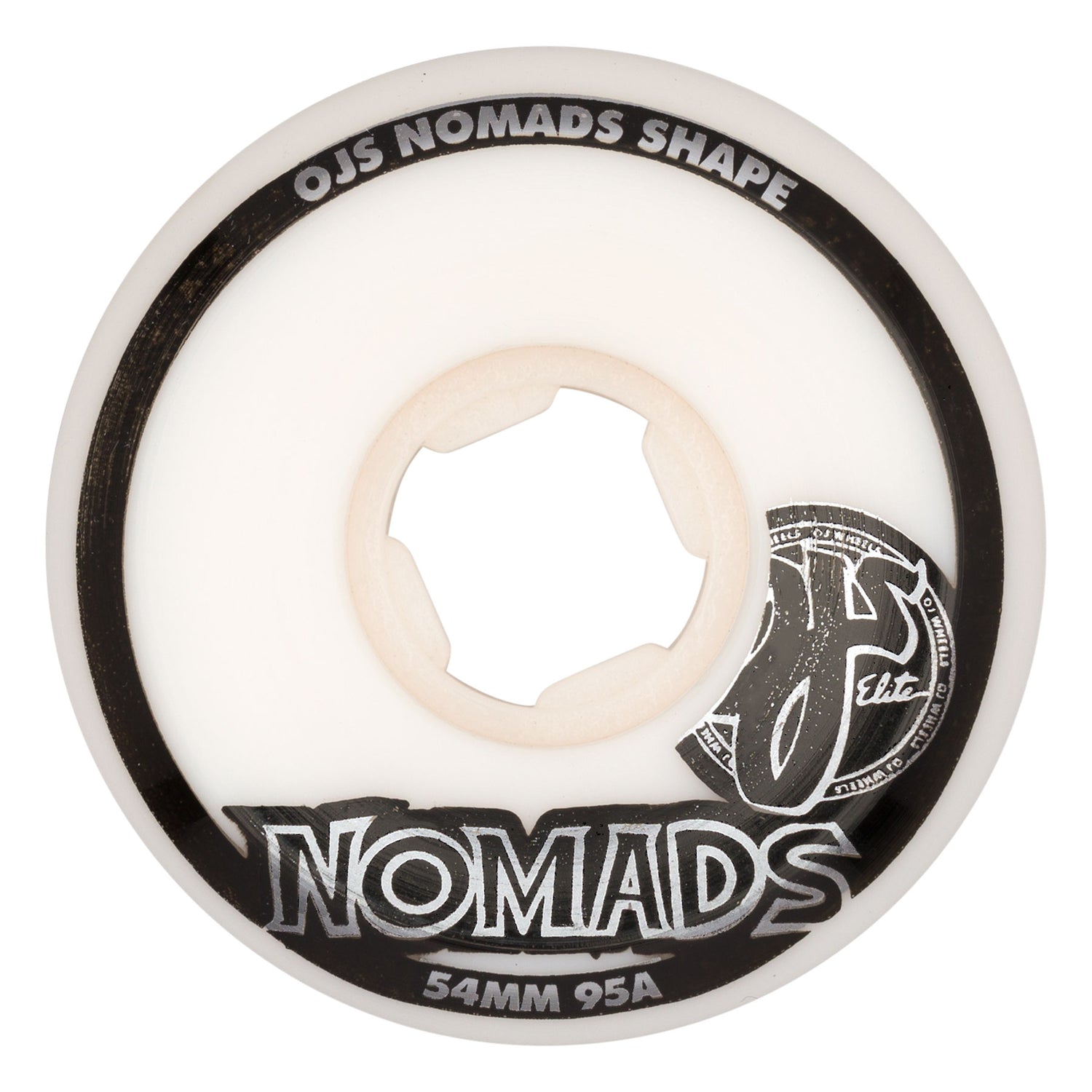 OJ 54mm Elite White Nomads 95a Wheels