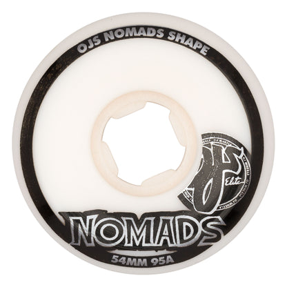 OJ 54mm Elite White Nomads 95a Wheels