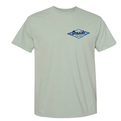 Seaside Surf  Garment Dyed Vintage Logo S/S Tee - Pale Jade