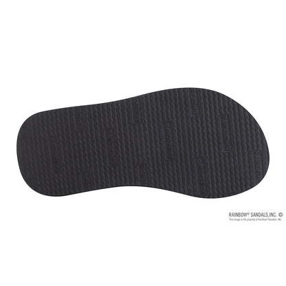 Rainbow The Grombow - Soft Rubber Top Sole with 1&quot; Strap and Pin line - Dark Grey Strap/Pinline Black