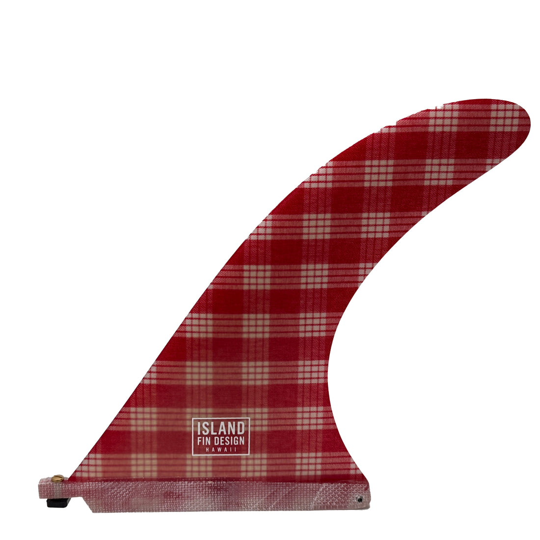 Island Fin Design - 9.5&quot; Lei Day Flex Fin - Red Palaka