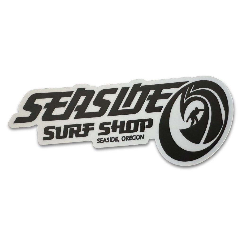 Seaside Surf Shop - OG Rider Sticker - 5x2&quot; Black