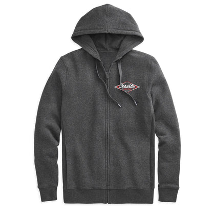 Seaside Surf Shop Vintage Logo Zip Hoody - Smoke/Carbon