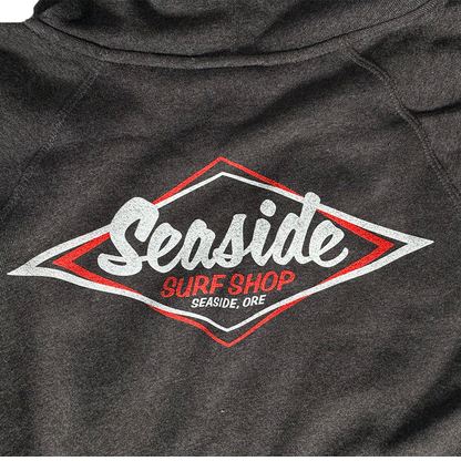Seaside Surf Shop Vintage Logo Zip Hoody - Smoke/Carbon