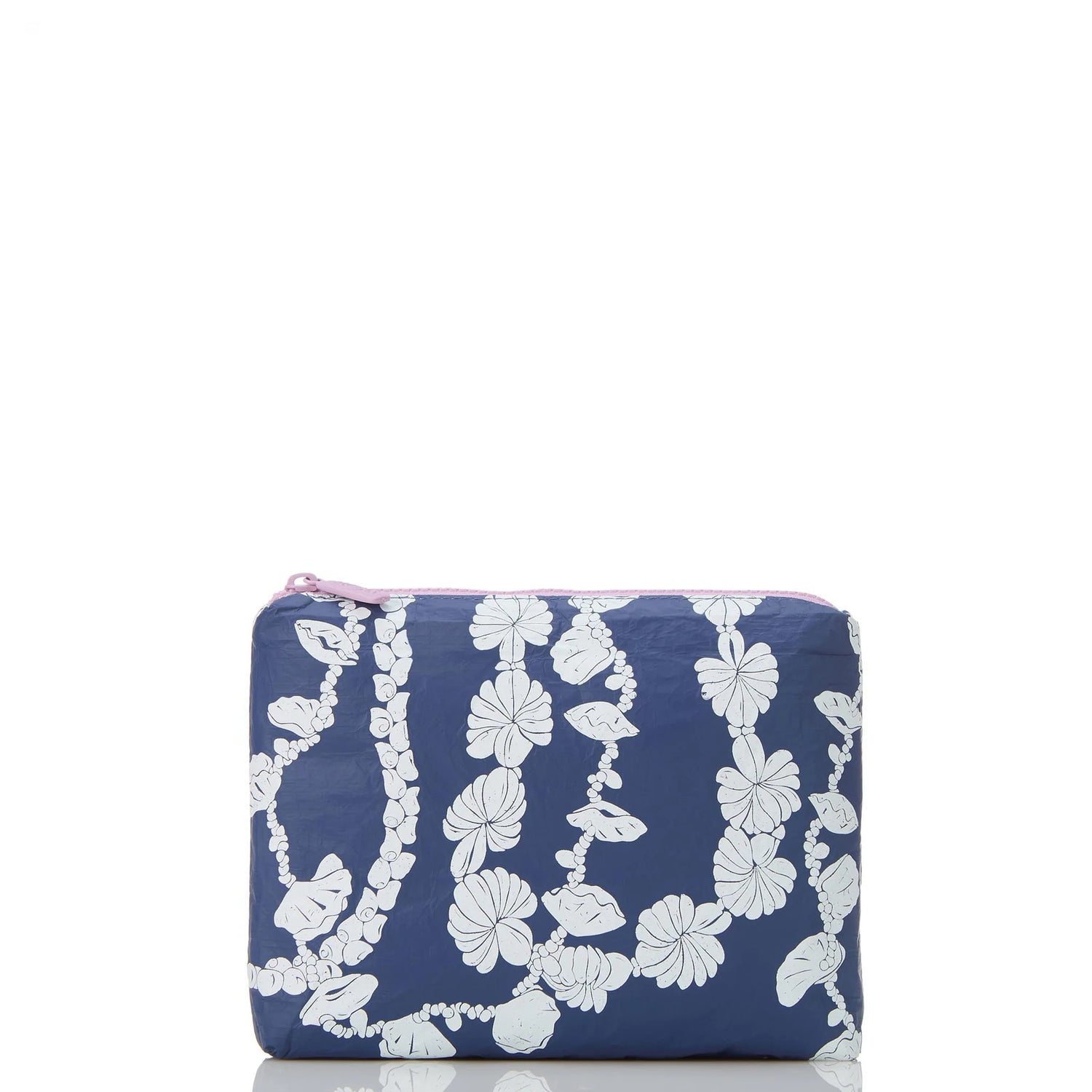 Aloha Collection Shell Lei Small - White/Navy