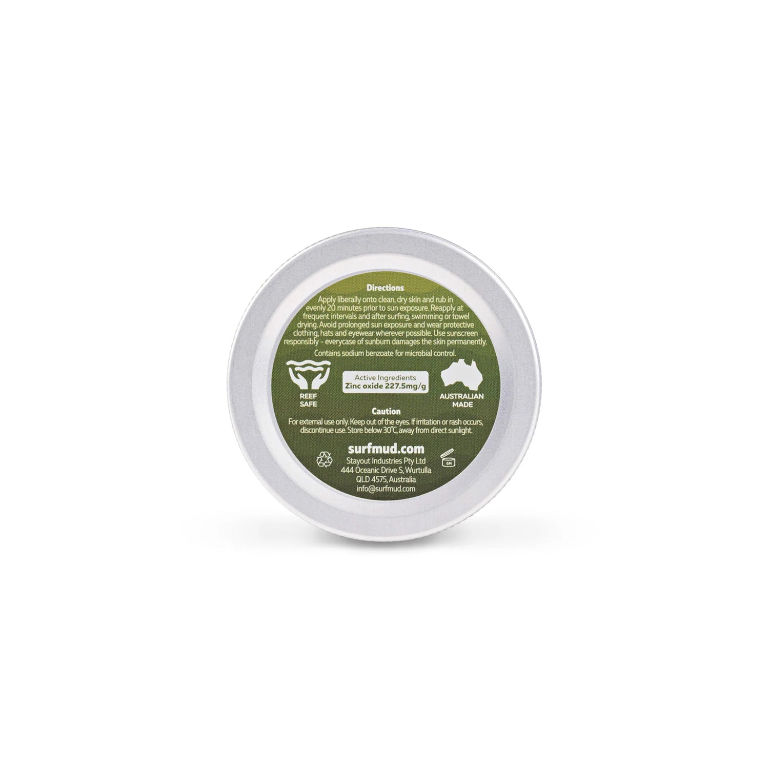 Surfmud Australia - Mineral Sunscreen SPF50 Sunscreen Tin - 100g