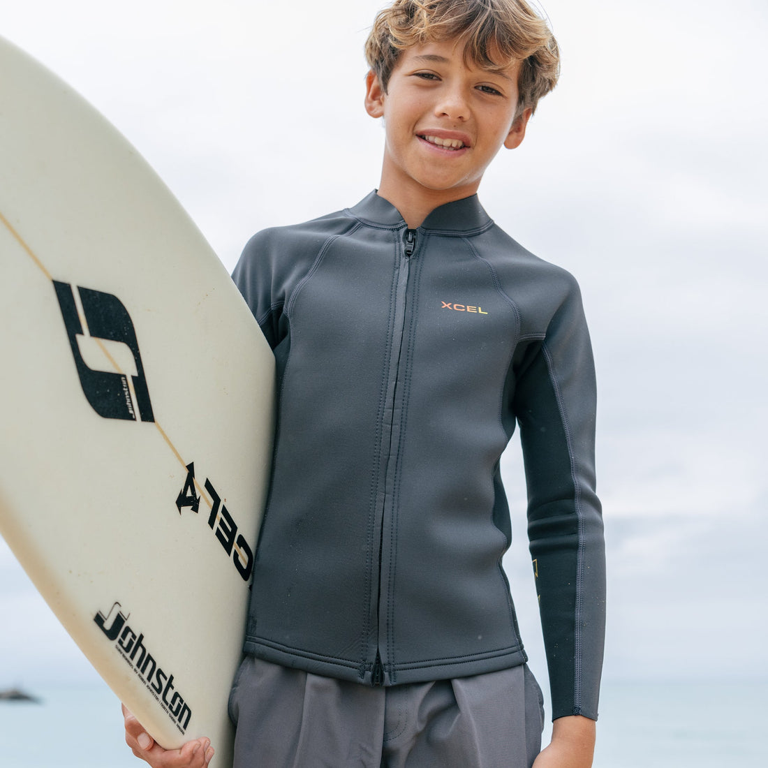 Youth Axis Long Sleeve Jacket 2/1mm - Graphite/Black