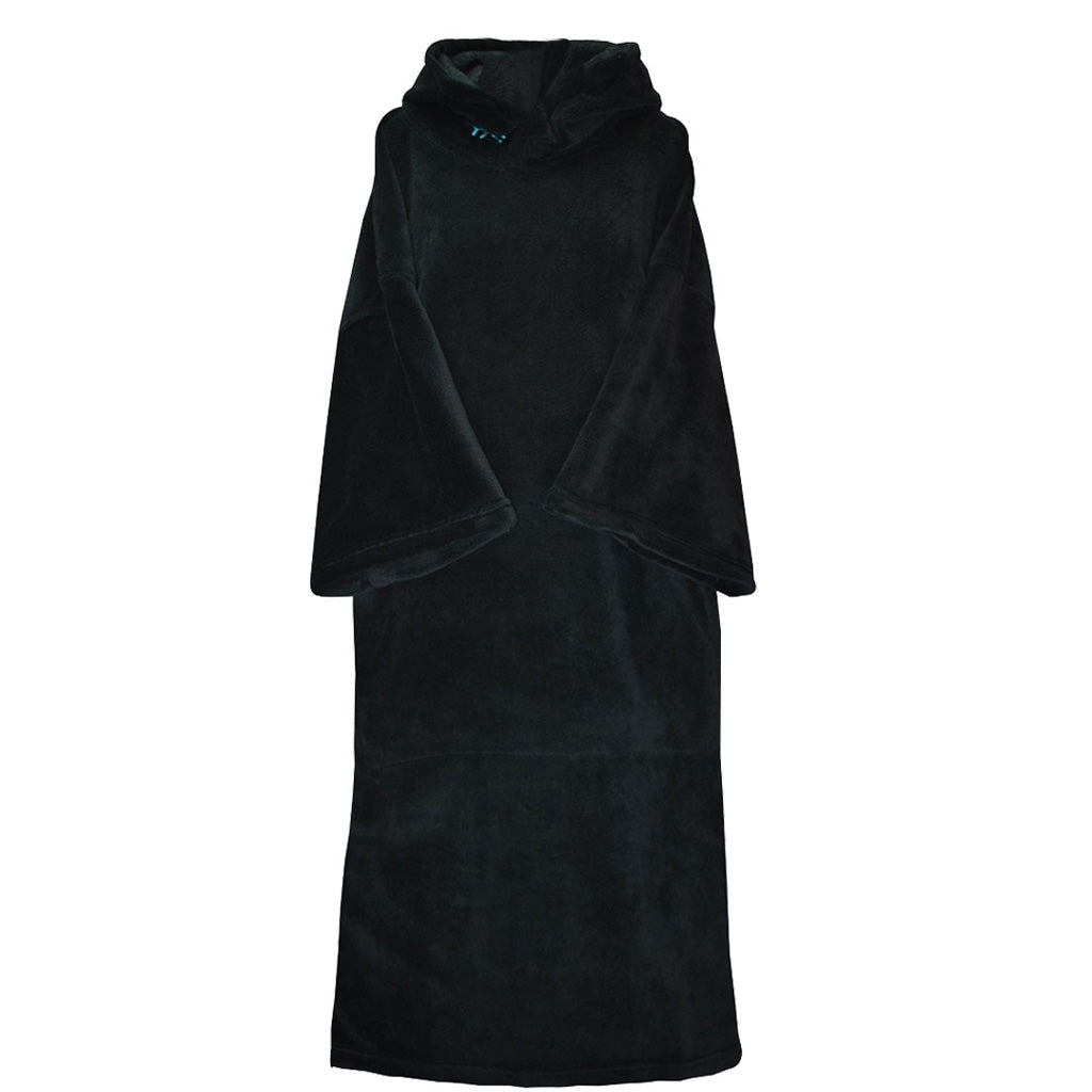 Blocksurf TLS Microfleece Wetsuit Changing Robe/Poncho - Black