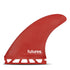 Futures Fins - Coffin Bros Fiberglass Tri Fin - Red/Black