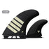 Futures Fins - FT1 Twin + 1 Alpha Series - Carbon/Tan