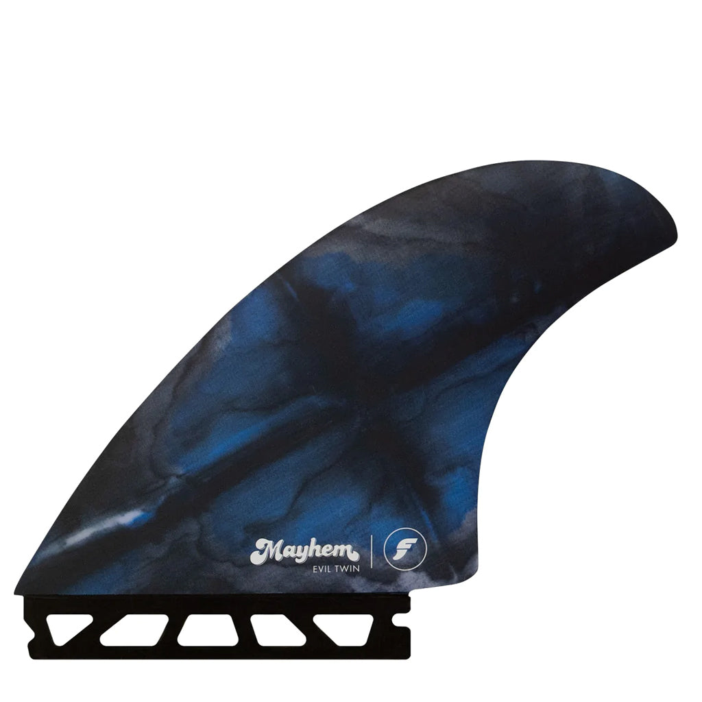 Futures Fins Mayhem Evil Twin + 1 - Blue/Black (L)