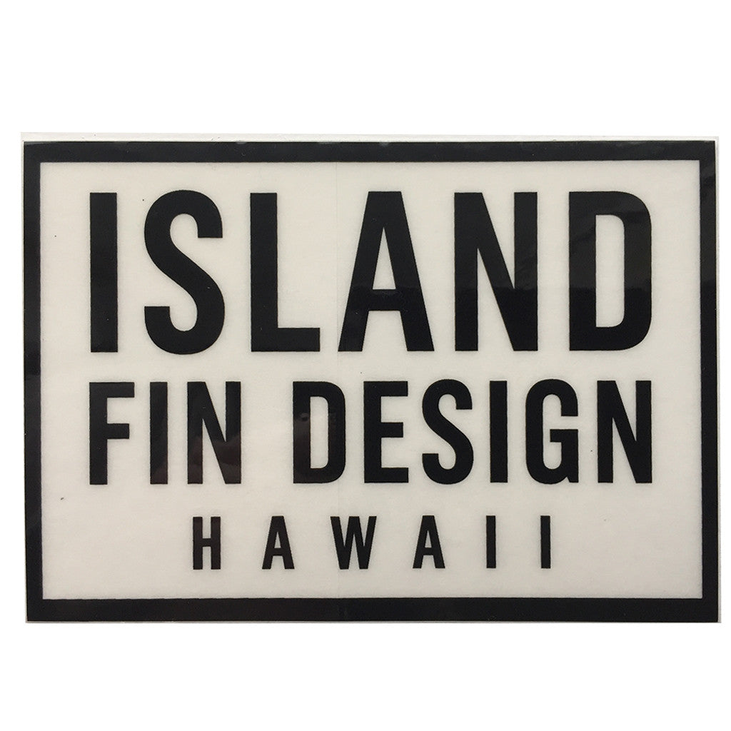 Island Fin Design - 4x2.5&quot; - Black