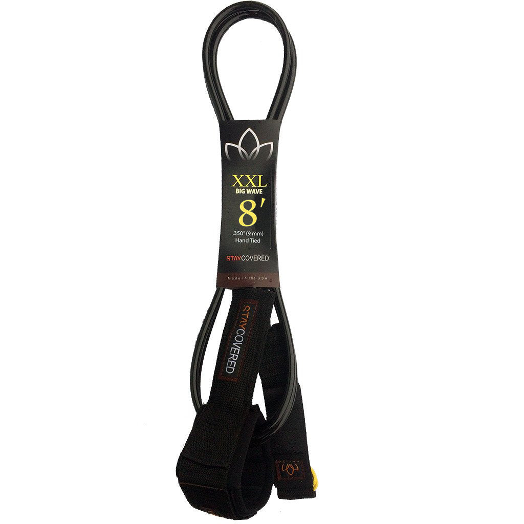 Stay Covered XXL .350 (9mm) Hand Tied Big Wave Surf Leash